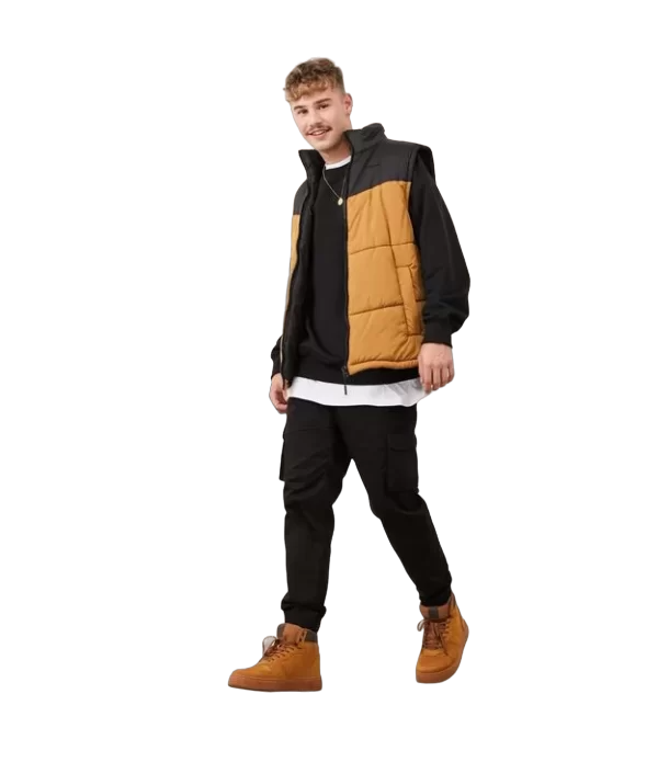 Calça Jogger Cargo Em Sarja Com Cós Elástico E Barra Ajustada