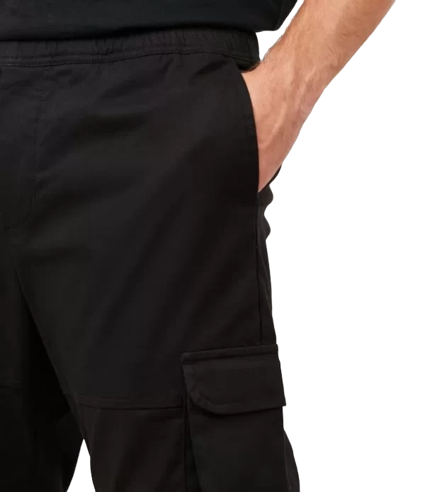 Calça Jogger Cargo Em Sarja Com Cós Elástico E Barra Ajustada - Imagem 4